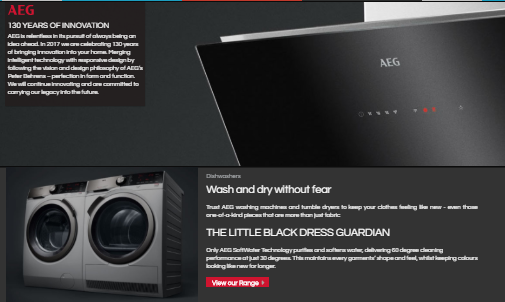 Example of Brand Page - Black Background